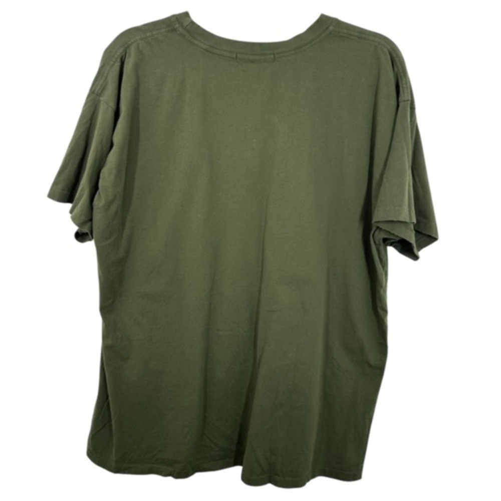 Daydreamer‎ Raised On Country Graphic Tee Olive Green Orange Puff Print Size M - Picture 4 of 6